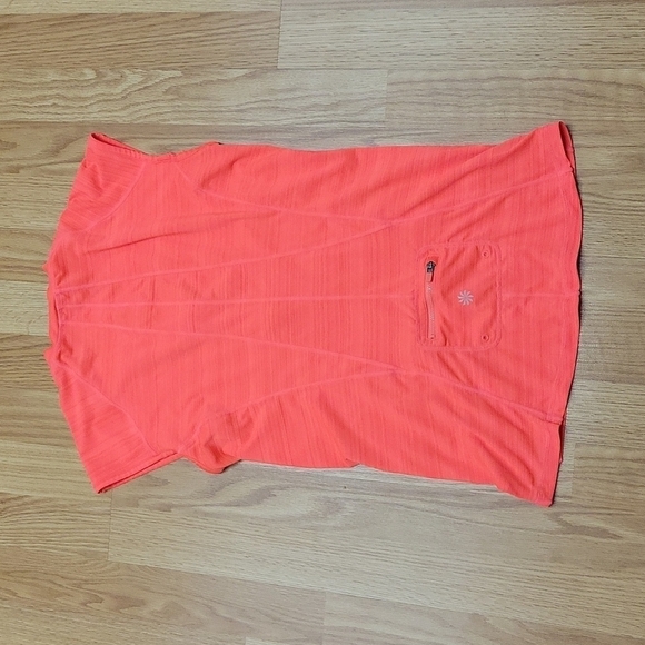 NWOT athleta UPF 50 bright coral orange top - Picture 11 of 12